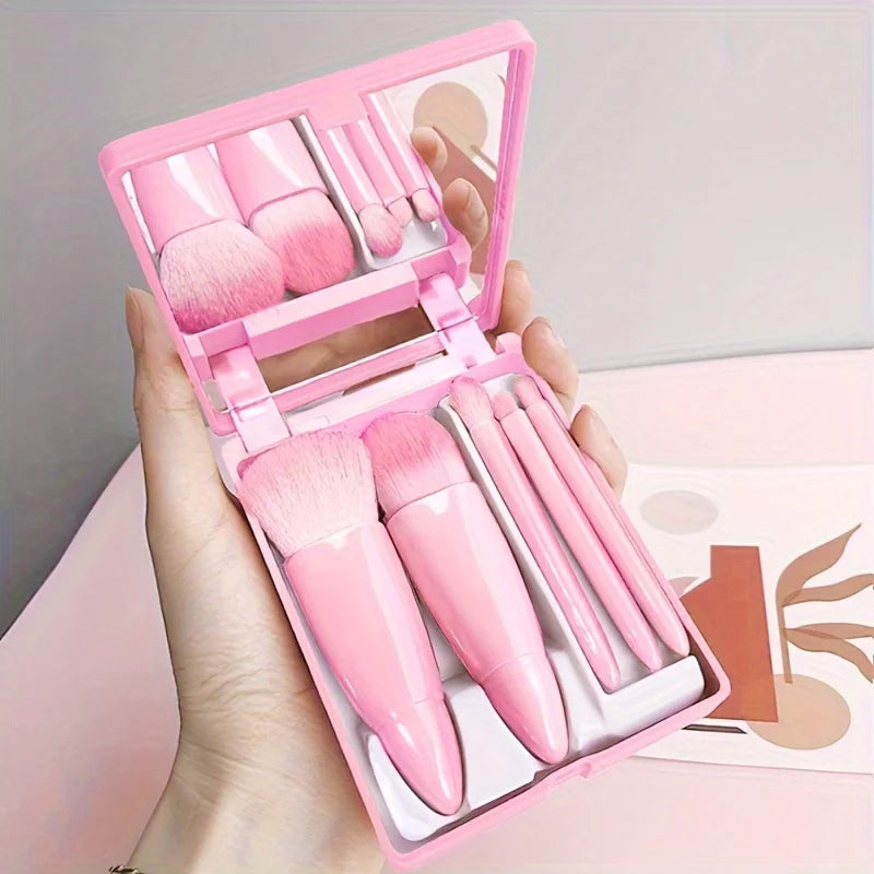 5Pcs Portable Makeup Brush Set