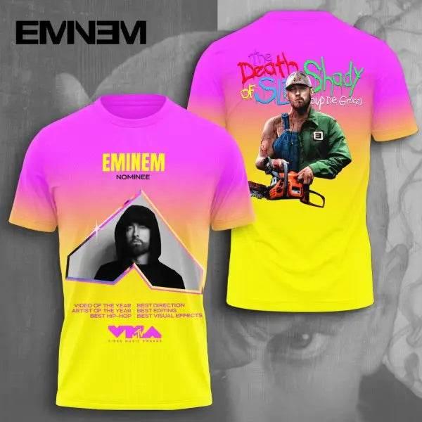 2025 New Men's T-shirt Popular Rapper Eminem 3D Printed t shirts Men/Women Hip Hop Street Tee Loose Casual Top Trend Man Clothes - Empire P.E