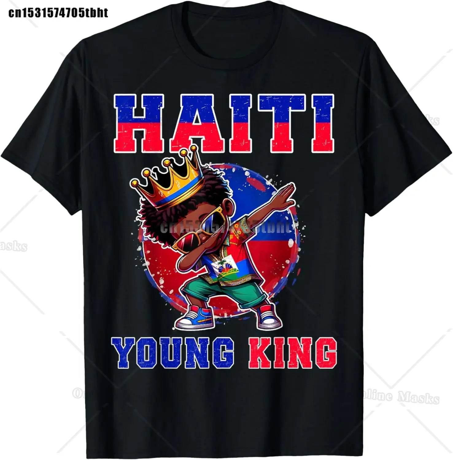 Haitian Coat of Arms Haiti Emblem Symbol Vintage T Shirts Cotton Streetwear Short Sleeve Birthday Gifts Summer Mens Clothing - Empire P.E