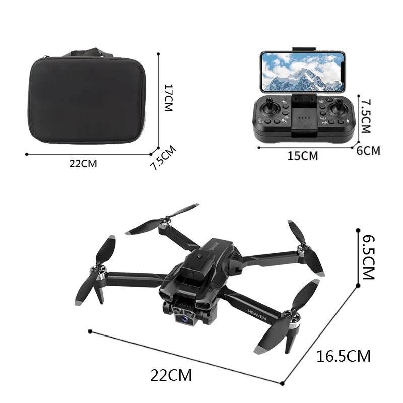 Drone aerial view brushless motor with obstacle avoidance optical flow foldable quadrotor foldable remote control airplane toy - Empire P.E