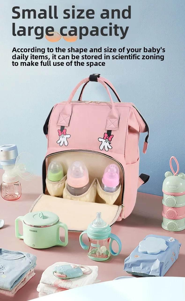Personalized Name Mommy Bag Multi-functional Double Shoulder Storage Diaper Backpack for Outdoor Traveling Mom Gift - Empire P.E