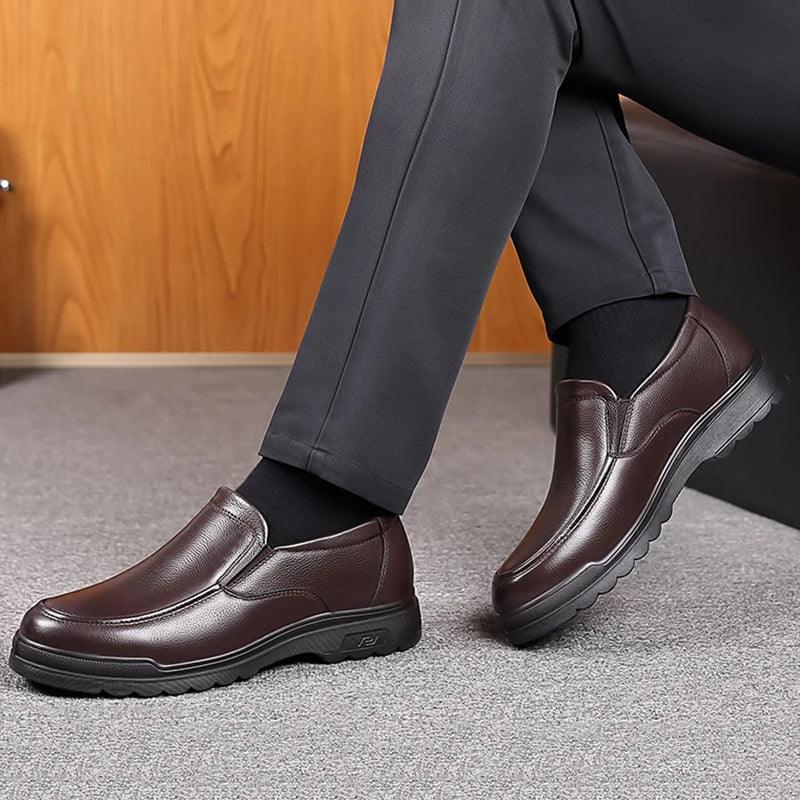 Leather Shoes for Men Dress Shoes Slip-on - Empire P.E