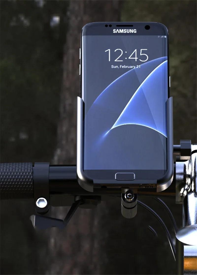 VIKEFON Aluminum Alloy Motorcycle Bike Bicycle Phone Holder for 4-7 inch Smartphone GPS Handlebar Mount Motorbike Accessories - Empire P.E