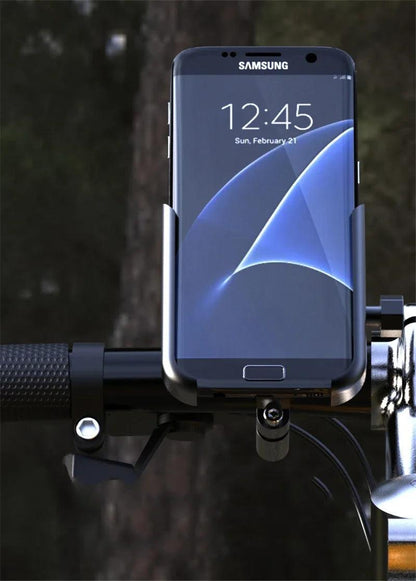 VIKEFON Aluminum Alloy Motorcycle Bike Bicycle Phone Holder for 4-7 inch Smartphone GPS Handlebar Mount Motorbike Accessories - Empire P.E