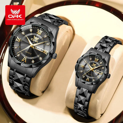 Couple Diamond Gold Watch - Empire P.E