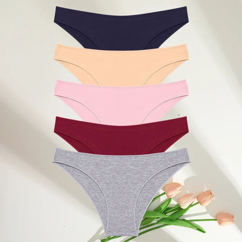 5PCS/Set M-XXL Panties Women Cotton Lingerie - Empire P.E
