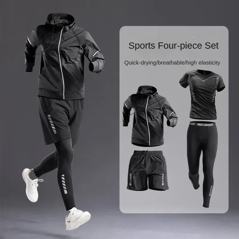 Men's Sportswear 1-5Pcs Suit All-Season Track Suit Set - Empire P.E