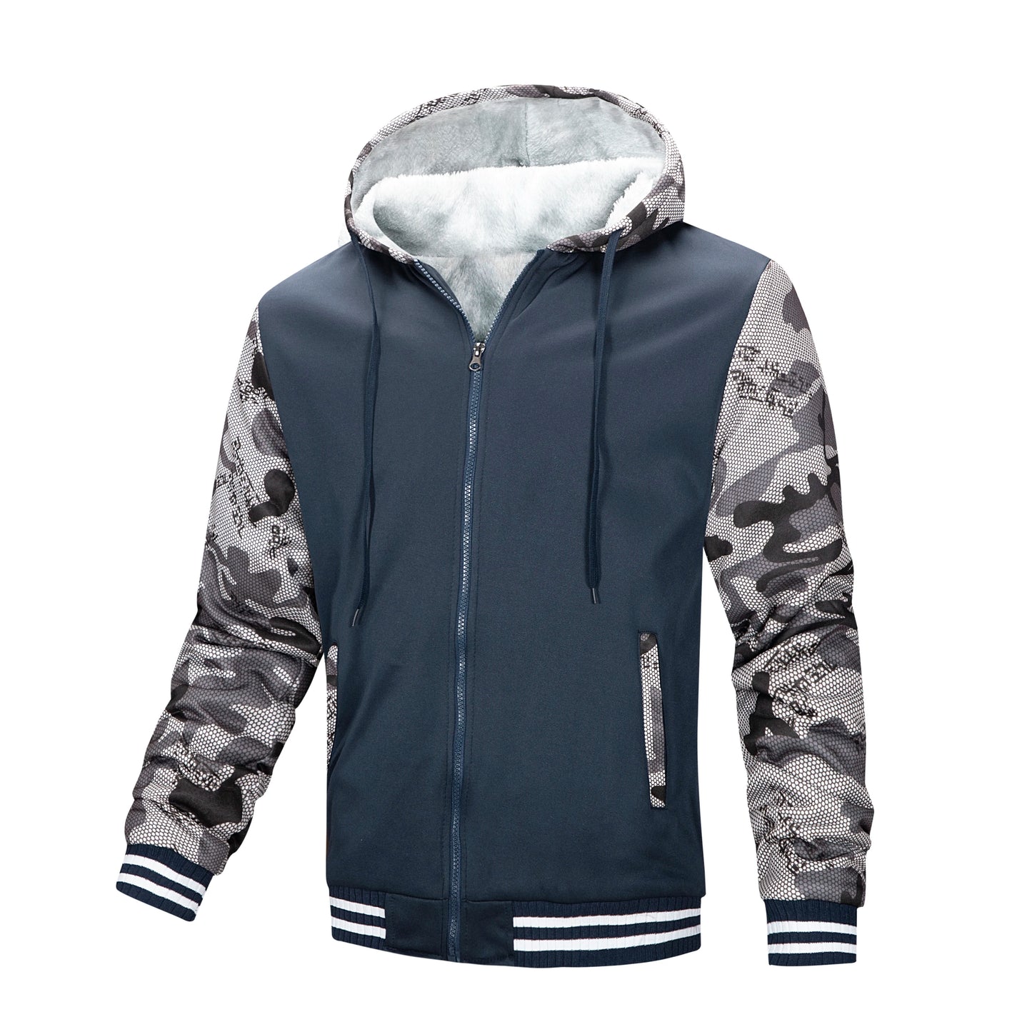 New Men's Lamb Fleece Thickened Warm Jacket - Empire P.E