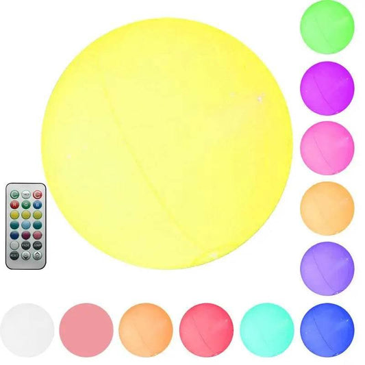 40cm Large Led Beach Ball With Remote Control 13 Colors With Inflation Pump For Sum&mer Fun Outdoor Games Decorations Pool Party - Empire P.E