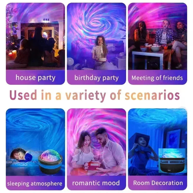 LED Galaxy Light Colorful Galaxy Sky Projector Bedroom Night Light - Empire P.E