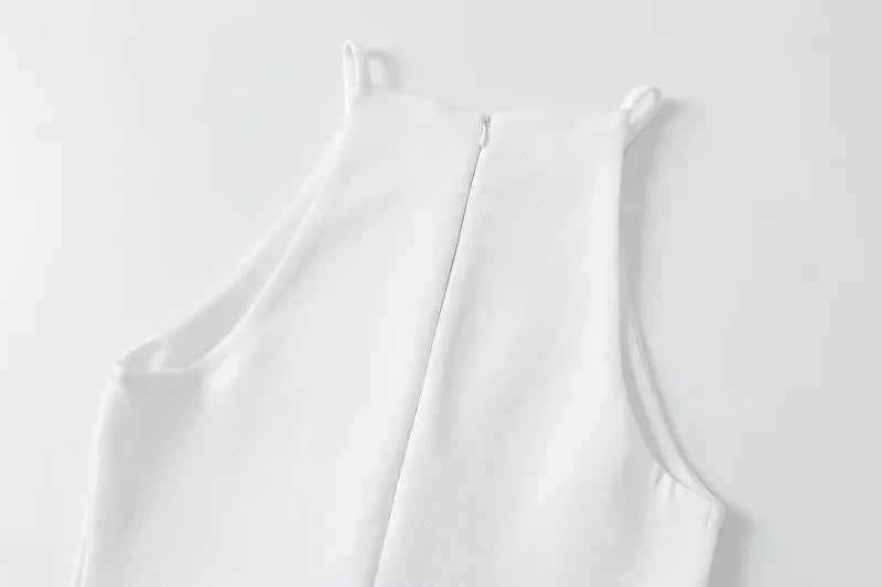 Interlock halter Dress 2024 TRAF's new sexy sleeveless - Empire P.E