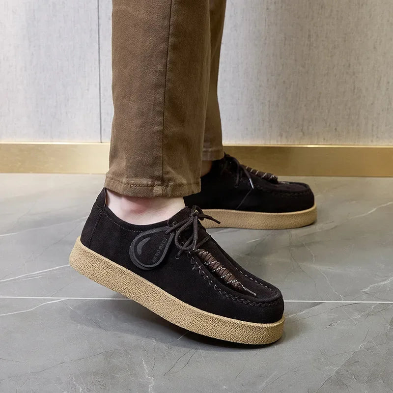 Retro Casual Suede Leather Loafers