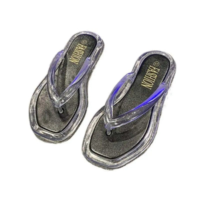 Fashion Transparent Flip Flops