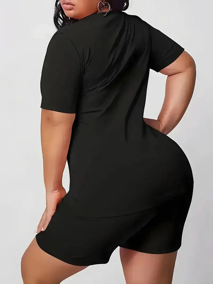 Plus size women's sports suit