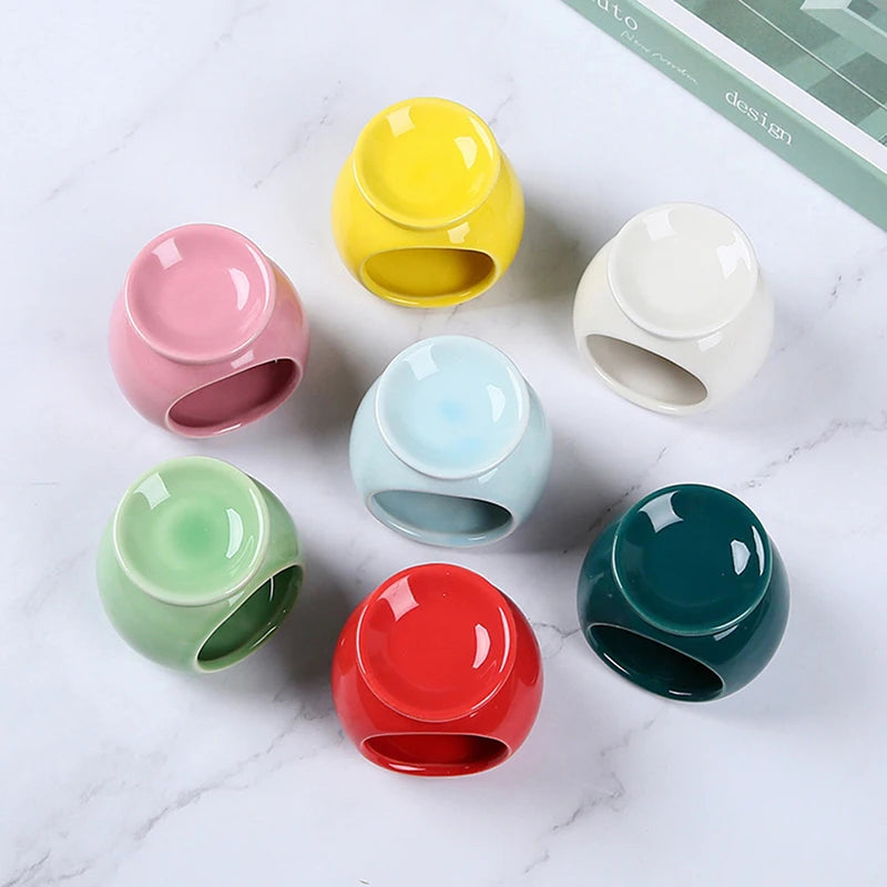 Ceramic Essential Oil Burner Incense Mini Candle Holder