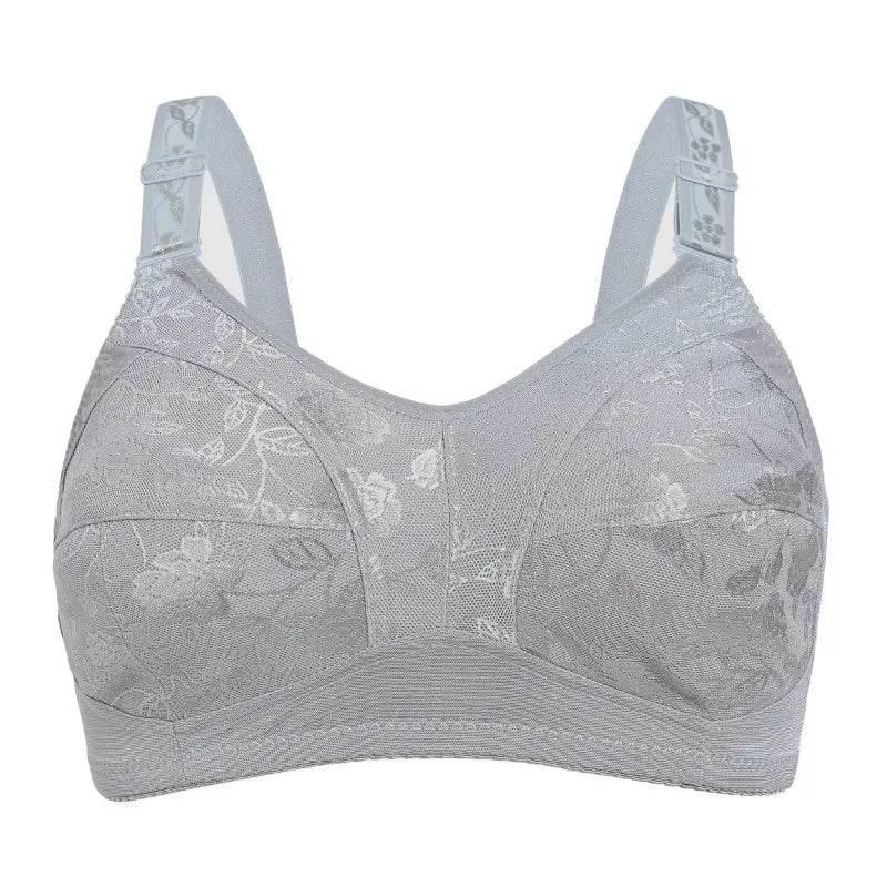 Black Big Women Bras Plus Size Lace Bra For Women Unlined Full Coverage - Empire P.E