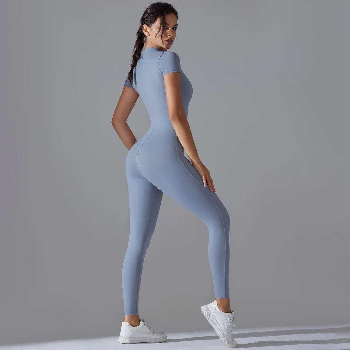 Women Bodysuits Fitness Sports Bodysuit Yoga Suit Breathable Quick Drying Sports Yoga Clothing Women's Gym Push Up Workout - Empire P.E