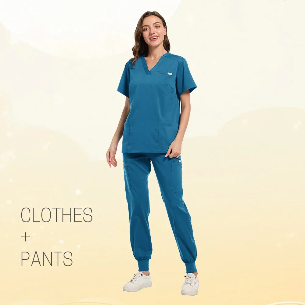 Multicolor Women Pet Shop Doctor Scrub Set