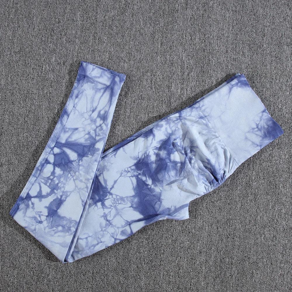 1/2/3/PCS Tie Dye  Seamless Women Pants Sets