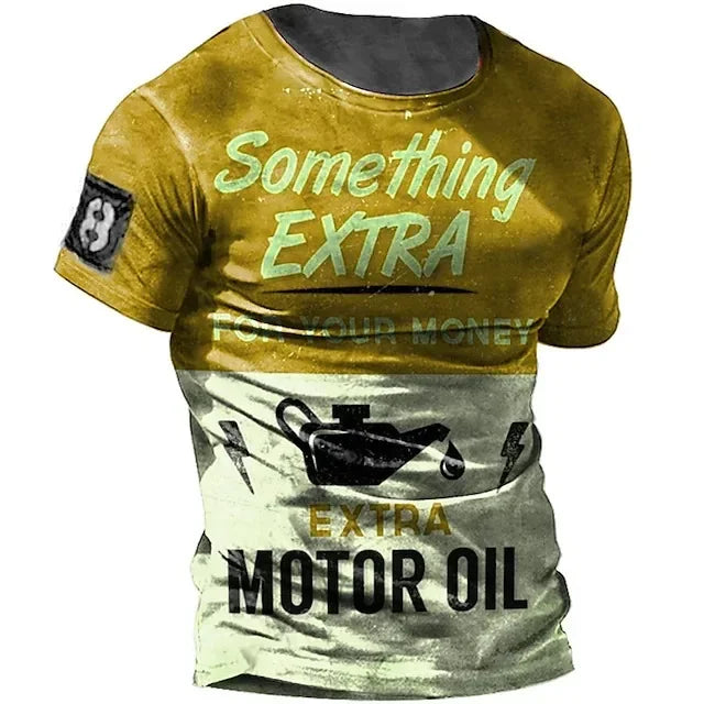 Men Vintage Motorcycle T Shirt 3d Print - Empire P.E