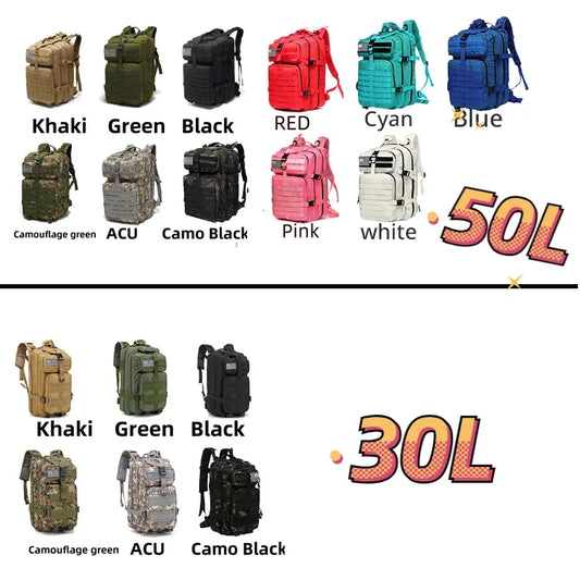30L/50L 1000D Nylon Waterproof Backpack - Empire P.E