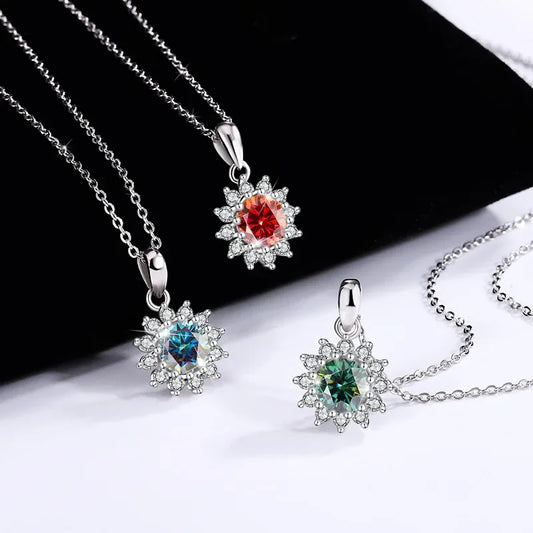 4CTW Moissanite Jewelry Set 925 Sterling Silver - Empire P.E