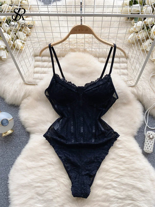Sexy Lace Camis Women Strapless Rompers - Empire P.E