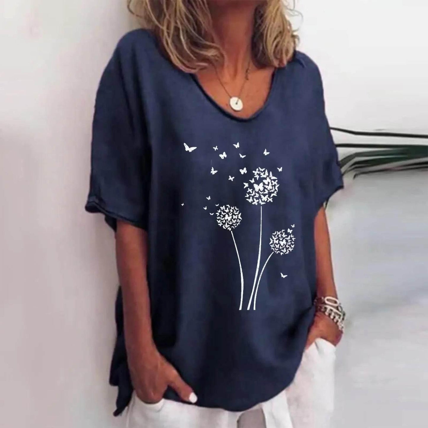 New Women'S T-Shirt Summer Short Sleeve V-Neck Top Loose Casual Female Clothing Streetwear Hip Hop Tee Harajuku T Shirt Pullover - Empire P.E