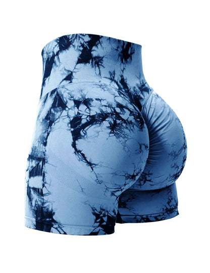 Butt Lifting Tie Dye Summer Shorts Woman High Waist - Empire P.E