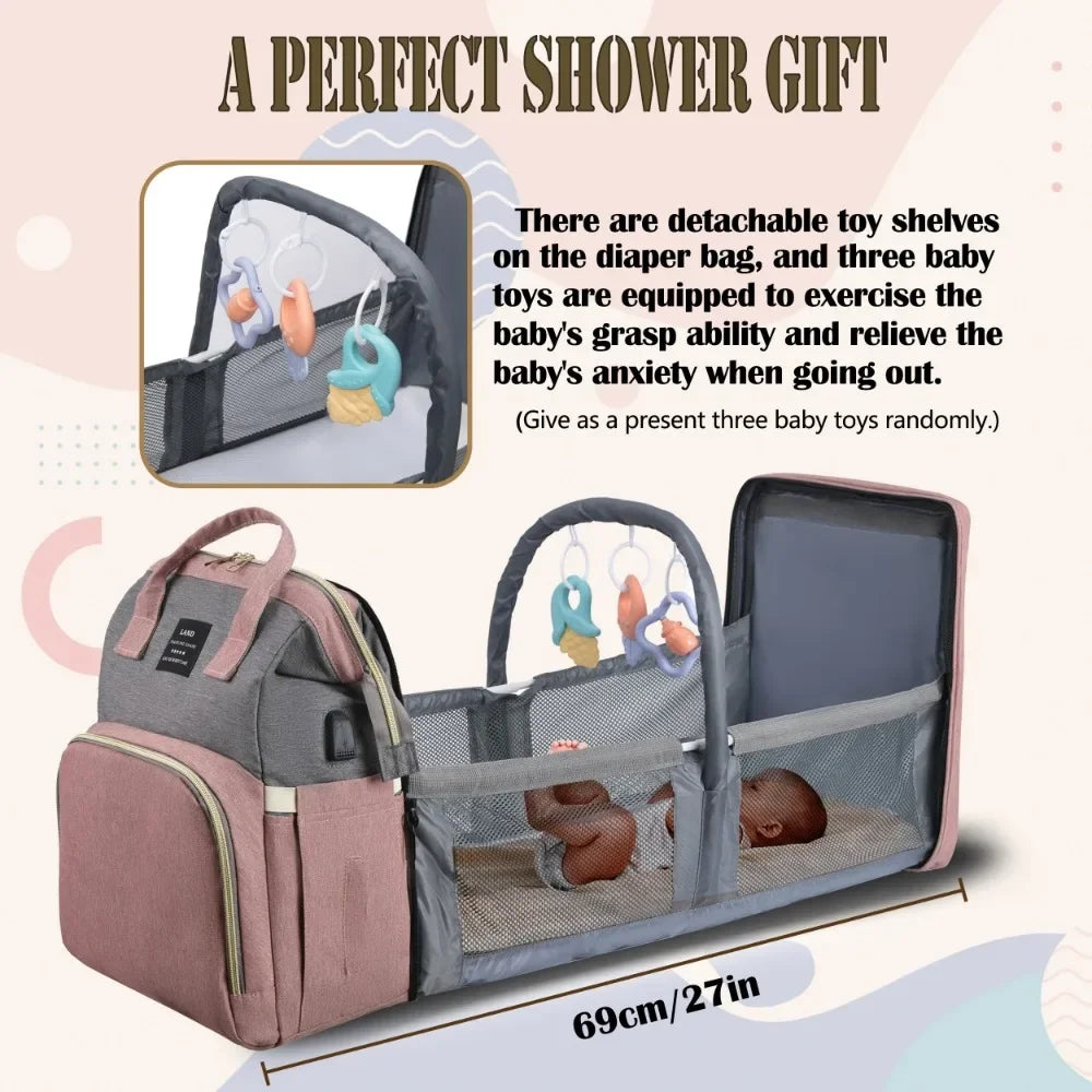 Mommy Bag Lightweight Portable Folding Crib Bed - Empire P.E