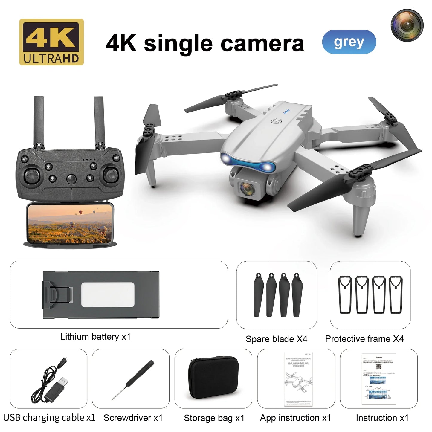 E99 Pro Drone with 4k Professional Camera