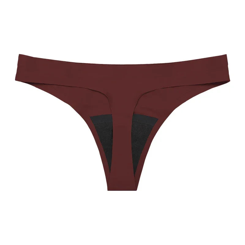 New Design Seamless Low Waist Leak Proof 4 Layer Menstrual Thong - Empire P.E