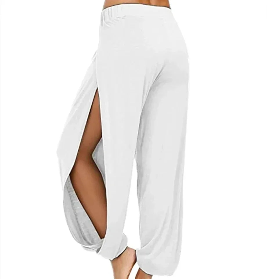 Women's Fashion Yoga High Waisted Slit Pants