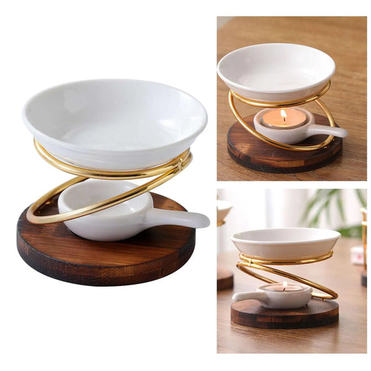 Aroma Oil Burner Wax Melt Burner with Candle Spoon