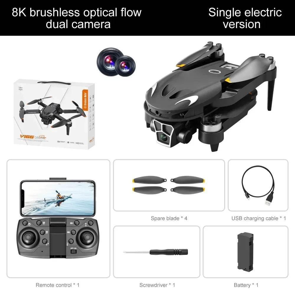 V166 Drone dji fpv 8k professional rc helicopter Mini ufo aircraft jjrc plane elicoptero en oferta low price drones Aircraft - Empire P.E