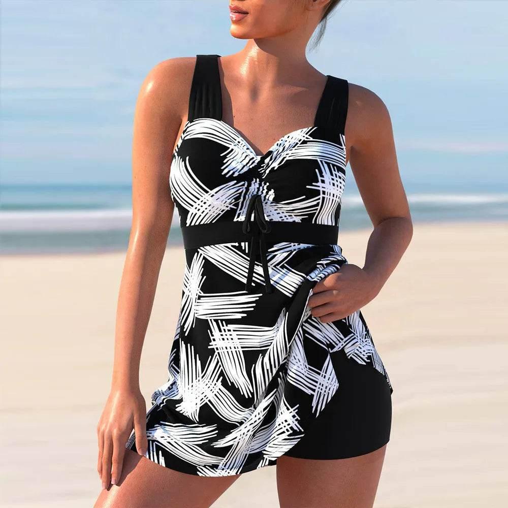 Plus Size Swimwear Women Monokini 2024 Swimsuit Two Piece S-5XL - Empire P.E