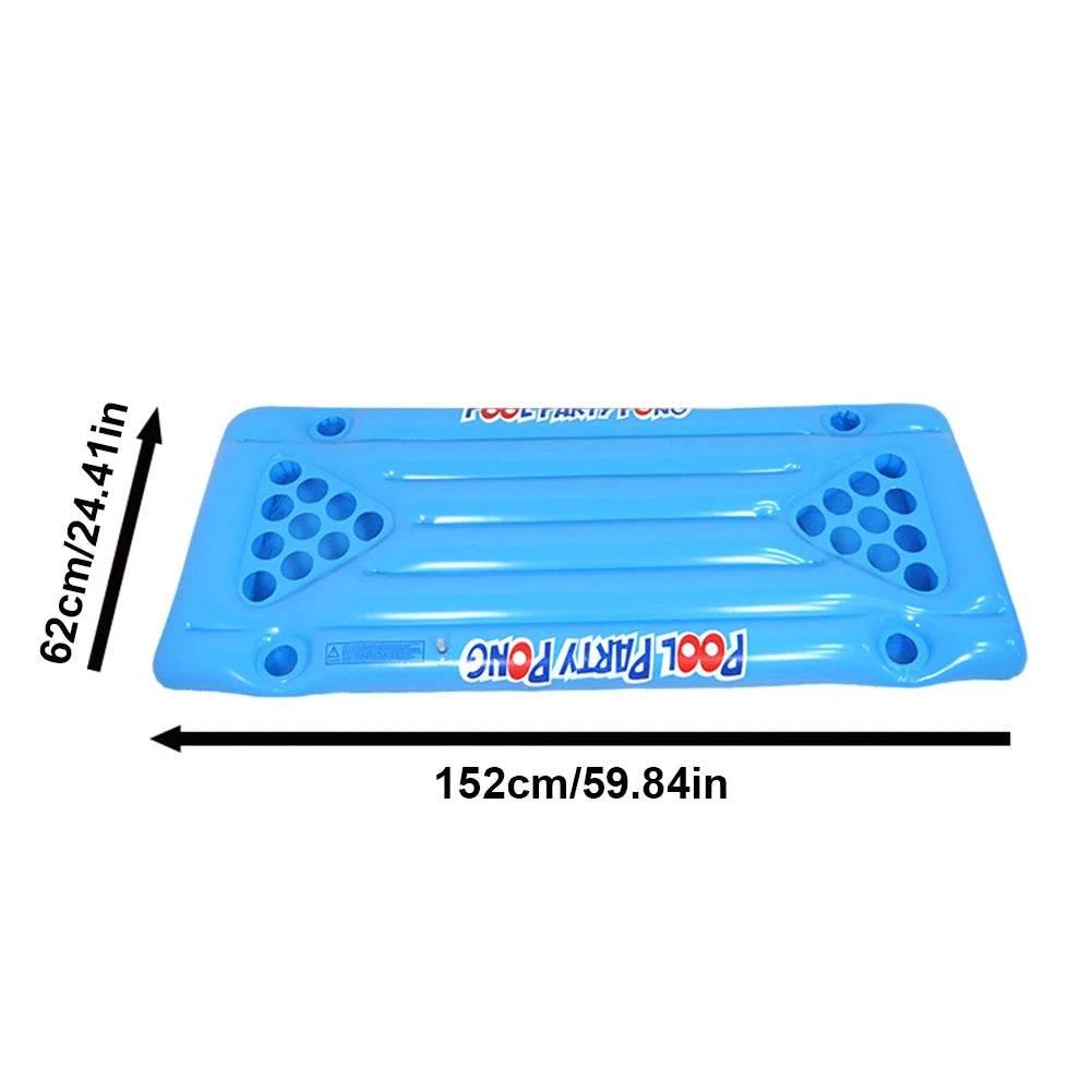 Swimming Pool Float Beer Pong Table Bar Tray Inflatable Cup Holder Swimming Pool Game Table Float Pool Games Pool Accessories - Empire P.E
