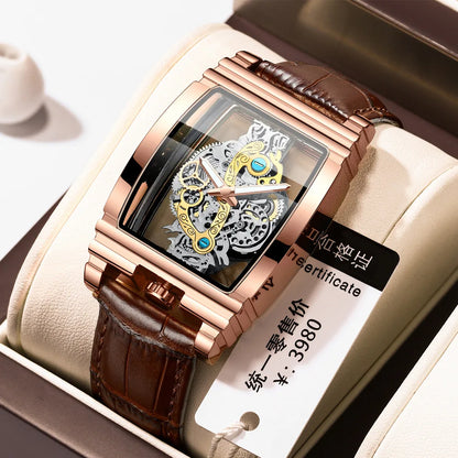 2024 Transparent Full Hollow Metal Leather Watches