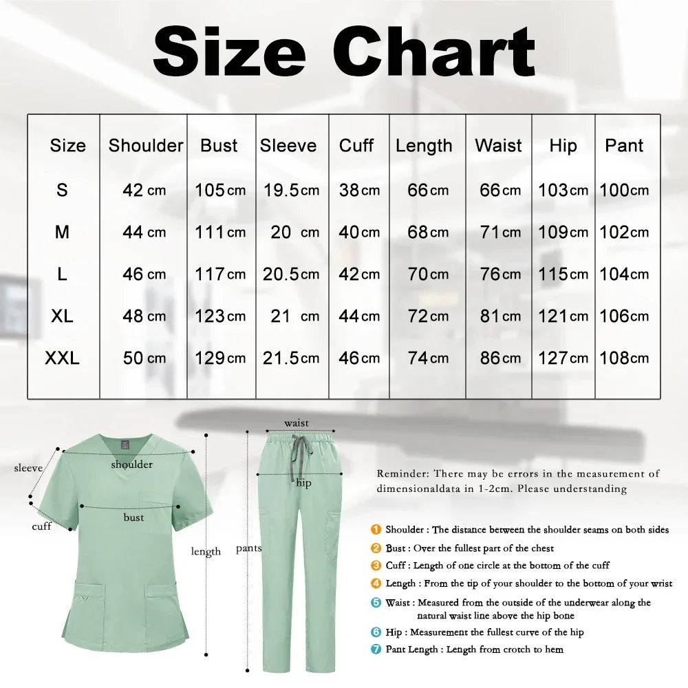 Uniform Unisex Elastic Scrubs Top Pants 2-piece Set - Empire P.E