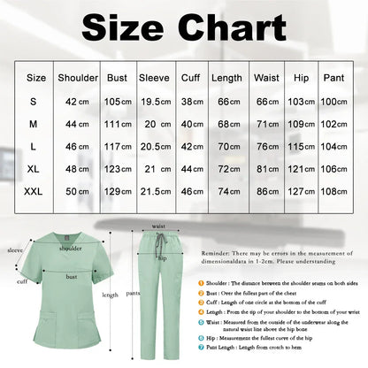 Uniform Unisex Elastic Scrubs Top Pants 2-piece Set - Empire P.E