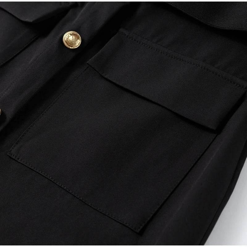 Black Long Dress Women With Belt Elegant Slim Single Breasted Sleeveless Front Split Dresses Female 2025 New Summer Lady Vestido - Empire P.E