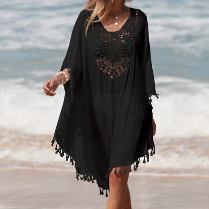 Women's Handmade Crochet Splicing Swimsuit Cover-Ups