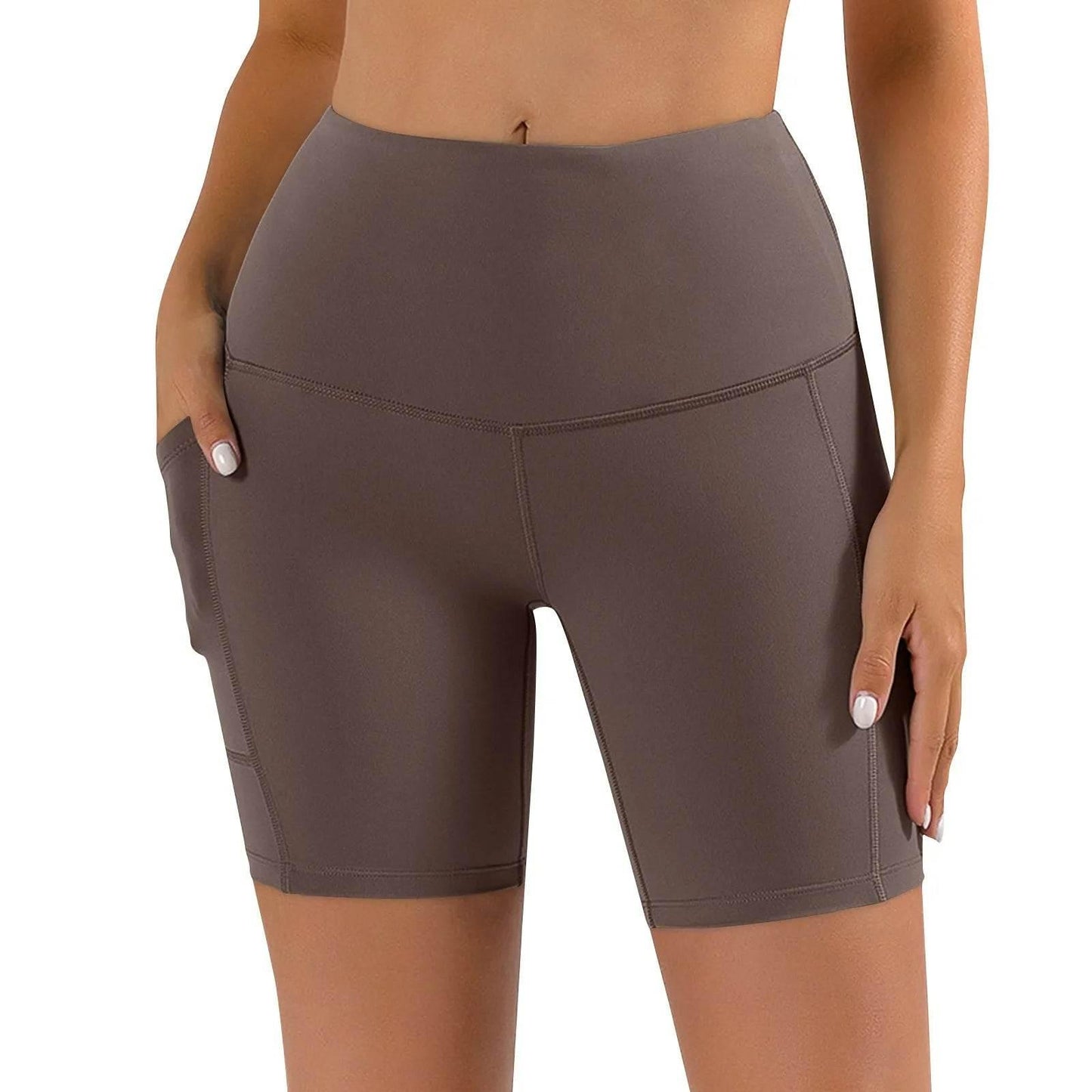 Women Sports Short Yoga Shorts High Waist Breathable Soft Fitness Tight Women Yoga Legging Shorts Cycling Athletic Gym Shorts - Empire P.E