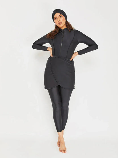 3PCS Modest Burkini Femmes Women Muslim Swimwear