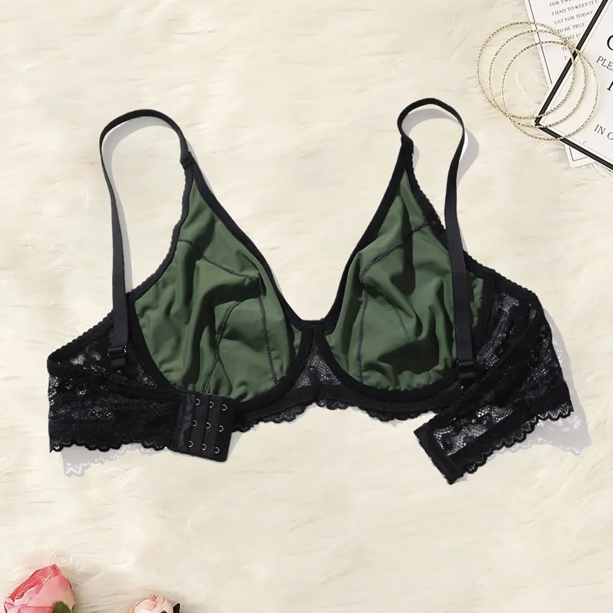 Plus Size Bra with Wire Lace Bra - Empire P.E