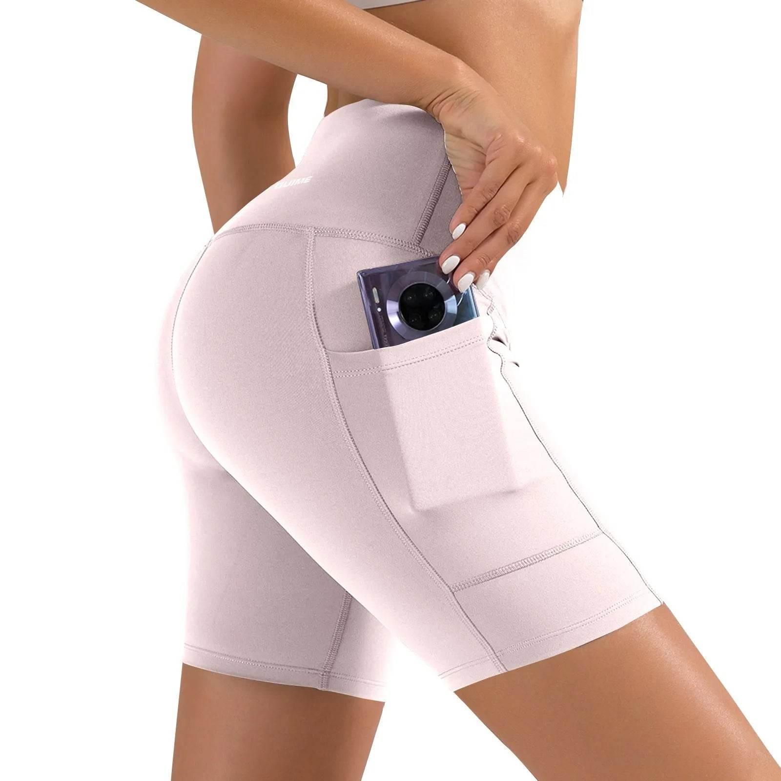 Women Sports Short Yoga Shorts High Waist Breathable Soft Fitness Tight Women Yoga Legging Shorts Cycling Athletic Gym Shorts - Empire P.E