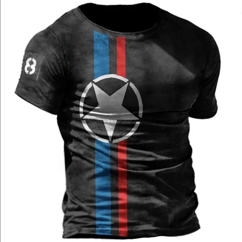 Men Vintage Motorcycle T Shirt 3d Print - Empire P.E