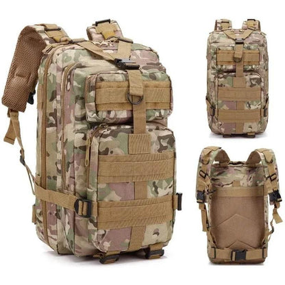 Men's Classic Tactical Backpack Travel Sports Camouflage Bag Outdoor Climbing Hunting Backpack Fishing Hiking Nylon 3P Pack Bag - Empire P.E