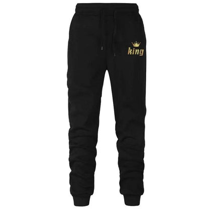 King And Queen Couple Outfit Hoodie and Jogger Pants High Quality Men Women Daily Casual Sport Jogging Suit King Queen Tracksuit - Empire P.E