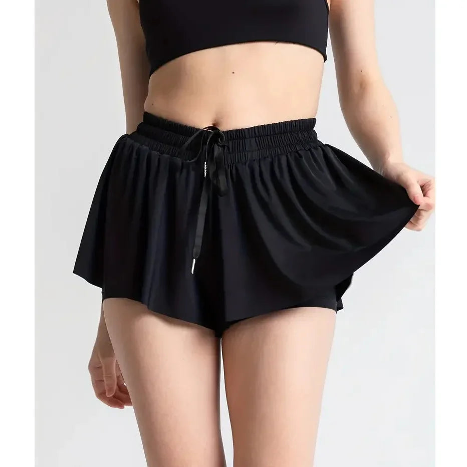 2in1 Jogger Flowy Athletic Shorts for Women - Empire P.E